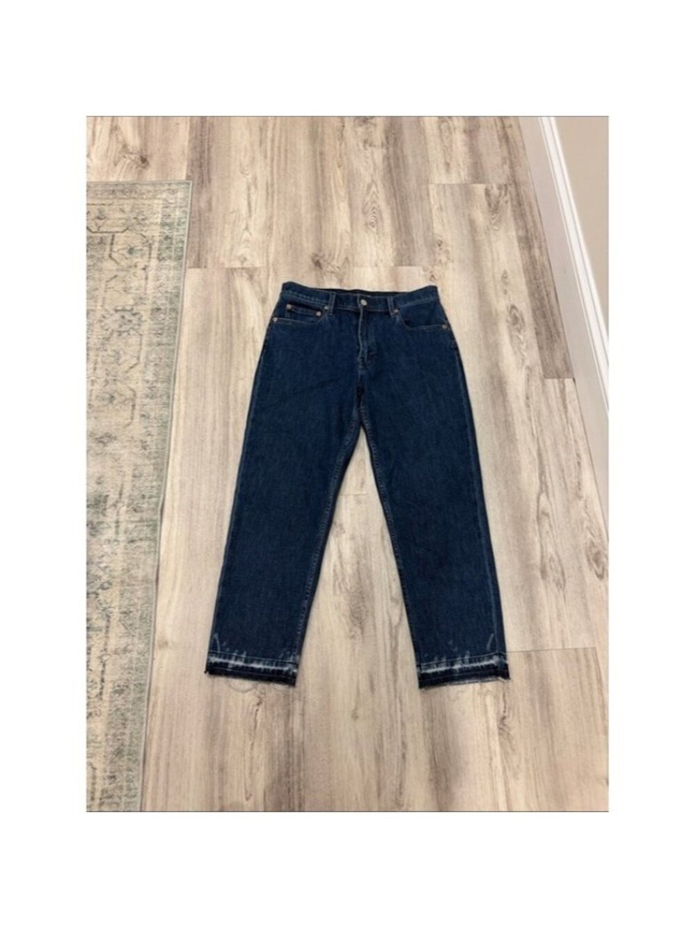 Lucky Brand Women's Dark Indigo Relaxed Taper Straight Jeans size 4